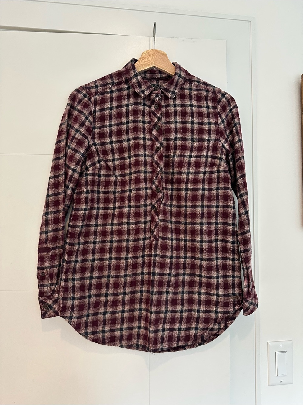 Roots 100% Cotton Plaid Shirt
